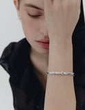 H-Link AB(W) Duo Line Pave Bangle