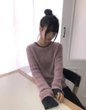 Luhan Alpaca Wool Round Ribbed Knit
