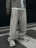 Solid Two-Tuck Cotton Pants
