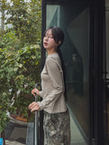 [U-BASIC] Silket Round Cotton Long Sleeve