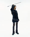 Layered Mesh Nylon Sweatshirts