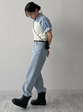 [Short sleeve ver.] Lucky denim loose fit shirt