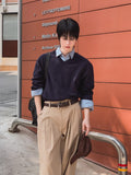 Ruin Shoulder Line V-Neck Knit