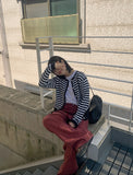 Kendo Stripe Round Cardigan