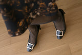 Las N Square Middle Heel