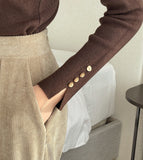 Anvel Belloa Corduroy Pintuck Wide Pants