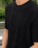 Boucle Span Fisherman Knit