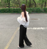 Cooling Banding Span Straight Pants