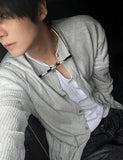 Linen Round Knit Cardigan