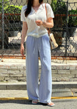Arin Denim Wide Banding Pants