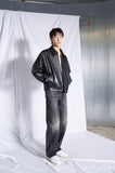 [Real Leather] Lambskin Overfit Two Way Single Jacket