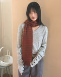 Cokin Vintage Stripe Knit Muffler