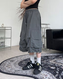 Ennyu Nylon Cargo Bermuda Pants