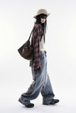 Asura cutting denim pants