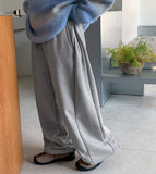 [unisex] Yohin side pin tuck wide jogger pants