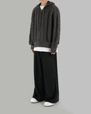Velour corduroy trousers
