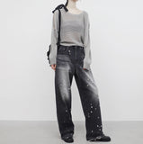 [NONCODE] ONBIA Damage Knitwear