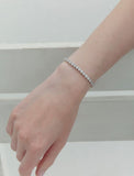 [Premium Plating] Essence AB(W) Love Point Tennis Bracelet