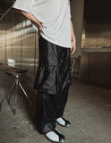 Glossy Big Pocket Cargo Pants