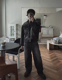 Bor Washed Wide Denim Pants