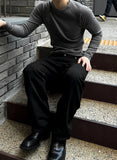 Muscle Fit Raglan Ribbed Knit