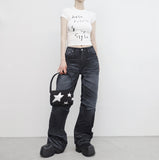 (Unisex) Tween Washing Denim Pants