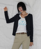 MIX BUTTON CARDIGAN
