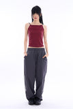 Wave piping nylon track pants