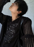 Muntz Grunge Mesh Printed Knit