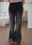 Reher Pocket Banding Washed Denim Bootcut Pants