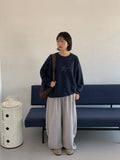 [Unisex] Pyoen Rivet Banding Training Balloon Wide Pants