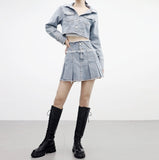 (1+1) Kelo Denim Two Piece Set