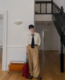 Contour two pintuck wide slacks