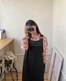 Quma Button Pocket Shoulder Strap One Piece