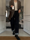 Minimal Deep Pintuck Denim