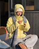 Choky Stripe Wool Muffler