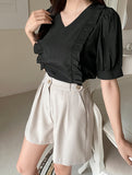 Aurora Frill Puff Blouse