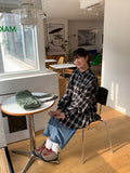 [unisex] Mesha Over Check Shirt