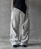Pintuck parachute pants