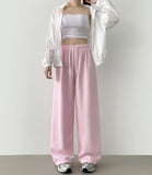 Color Banding Long Wide Training Pants