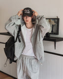 Jet Overfit Pile Hood Zip-Up
