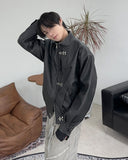 Tonyed Hook Washed Leather Jumper