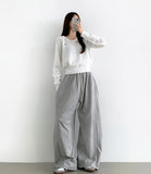 Colorful Pendant Point V-Neck Long Sleeve Knit