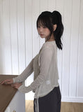 Robo Tencel See-through Snap Cardigan