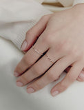 Truly Essence 14K Cross Pave Ring