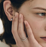 Essence Lab Diamond 14K(W) 0.3ct Solitaire Earrings