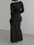 Ab Cowl Neck Blouse