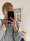 Gifenro Round Horn-Rimmed Glasses