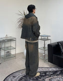Decan Over Washing Denim Hooded Jacket
