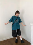 [unisex] Heno Star Color Matching Over Short Sleeve T-Shirt